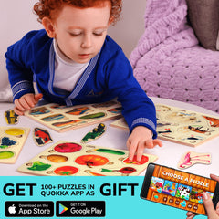 QUOKKA wooden puzzles designed for kid-friendly handling and safe use.