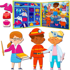 QUOKKA magnetic dress-up dolls with 35 pieces for imaginative play on the go