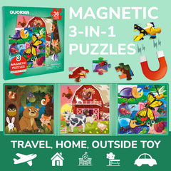 QUOKKA farm animal puzzles help early logic while traveling.