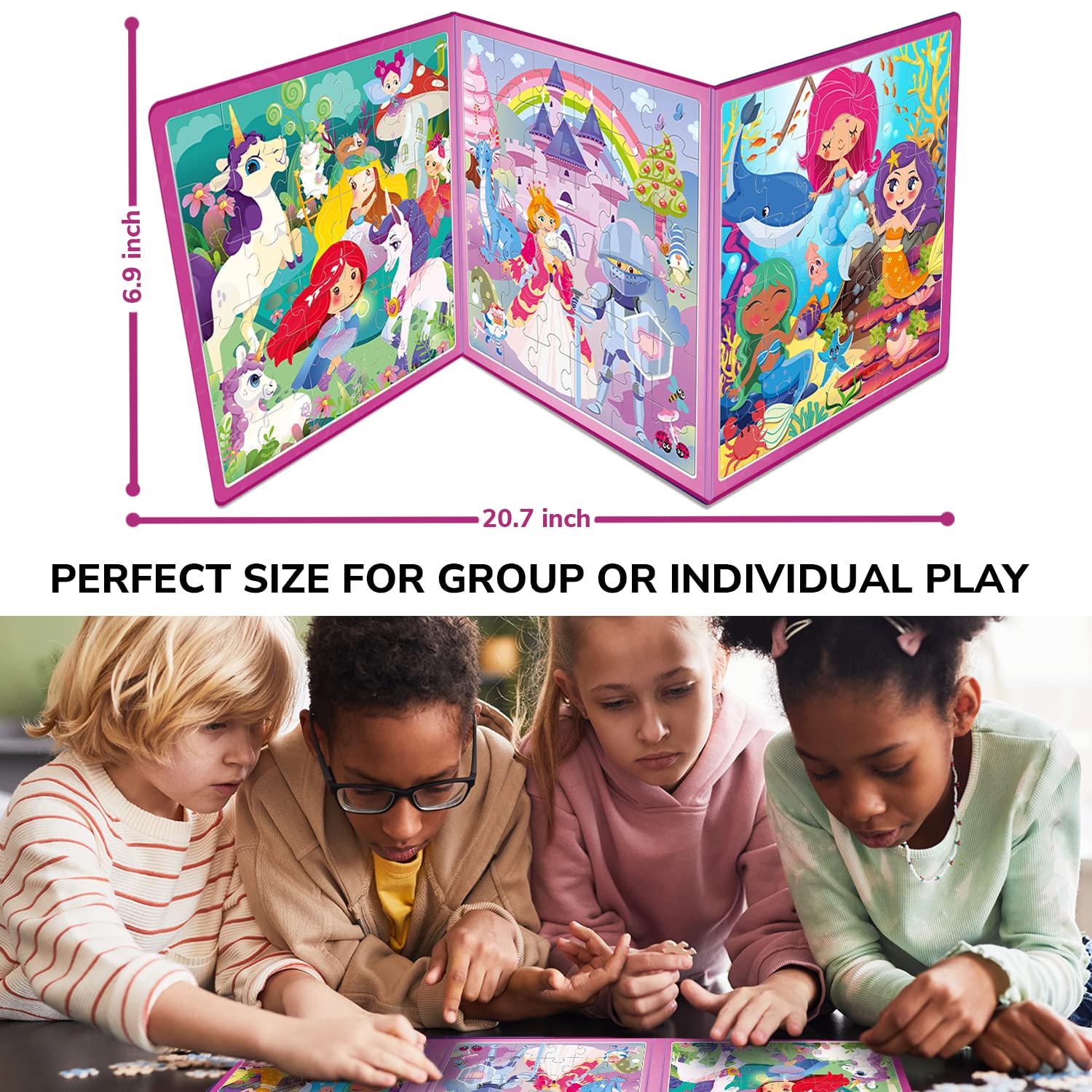 QUOKKA magnet puzzles with mermaid theme for imaginative travel activity