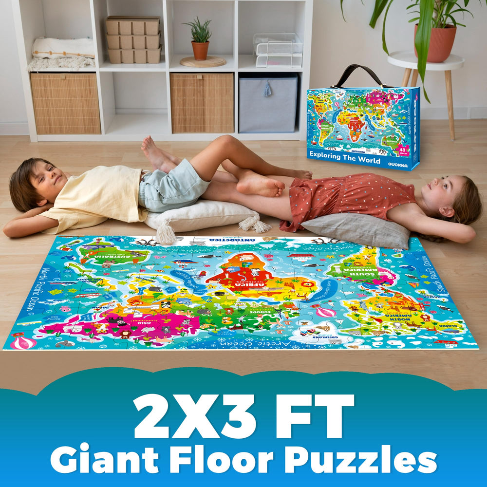 QUOKKA thick puzzle pieces feel sturdy for repeated independent play.