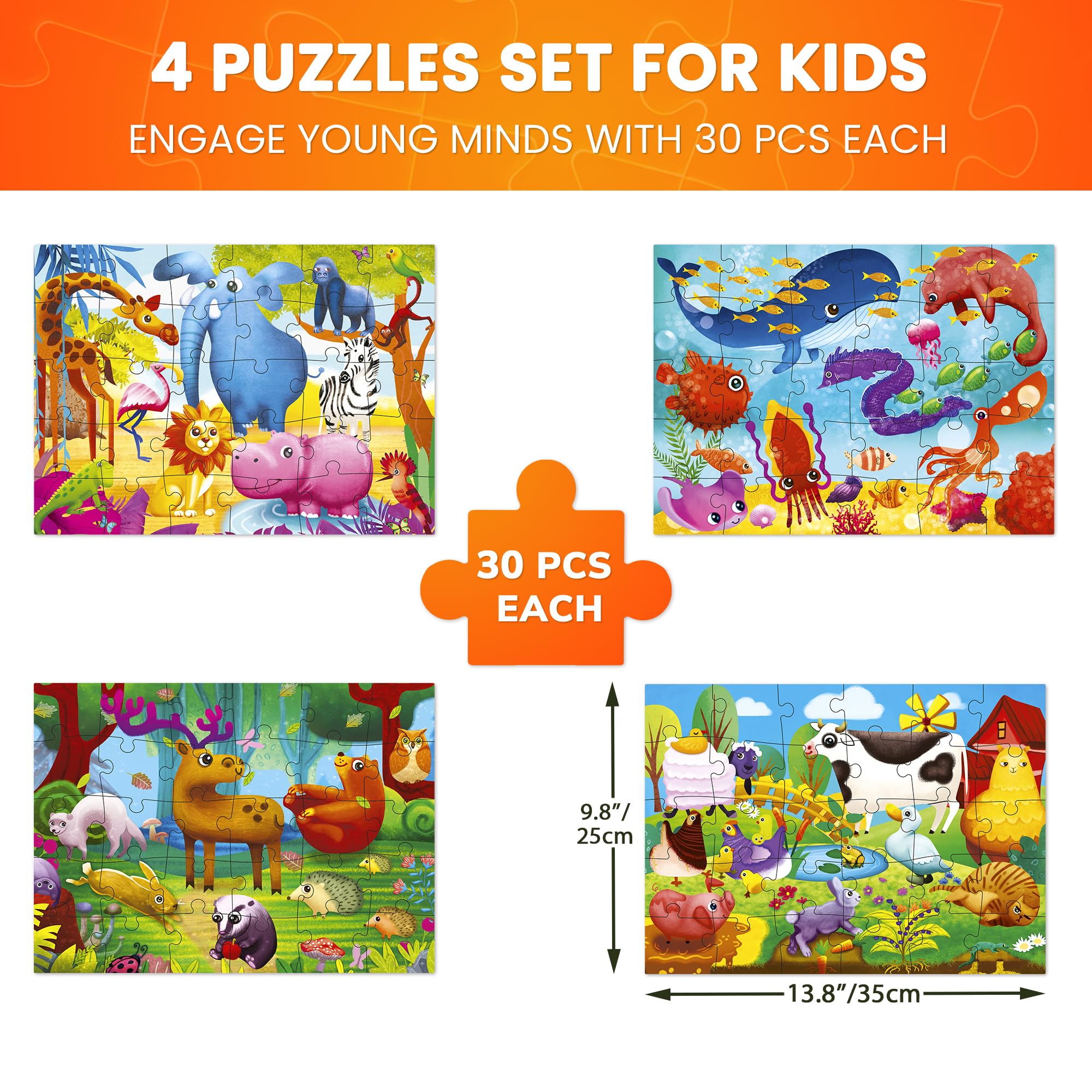 QUOKKA Puzzles Magic Forest scene encourages concentration and spatial reasoning.