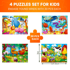 QUOKKA Puzzles Magic Forest scene encourages concentration and spatial reasoning.