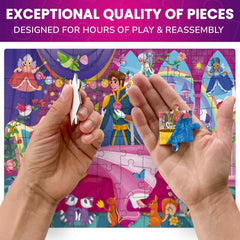 QUOKKA Puzzles fairy tale 60pc dragon adventure encourages problem solving and concentration.