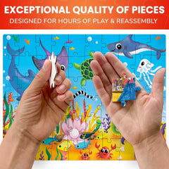 QUOKKA African safari 60-piece puzzle invites curious exploration