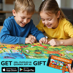QUOKKA birds 60-piece puzzle supports pattern recognition and planning