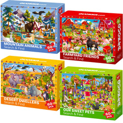 QUOKKA puzzle desert scene supports focus during family play