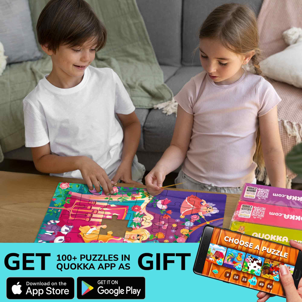 QUOKKA Puzzles durable cardboard 60pc ensures long lasting puzzling through family time.
