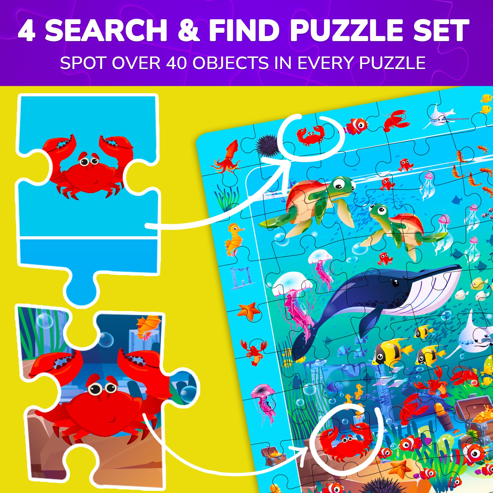 QUOKKA 100-piece puzzles forest scene – detailed woodland imagery enhances problem-solving and memory.