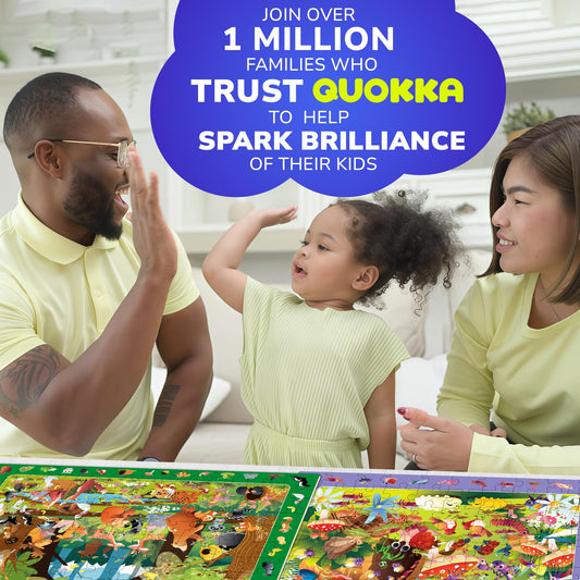 QUOKKA 100-piece puzzles ocean scene – vibrant water world boosting imagination and concentration.