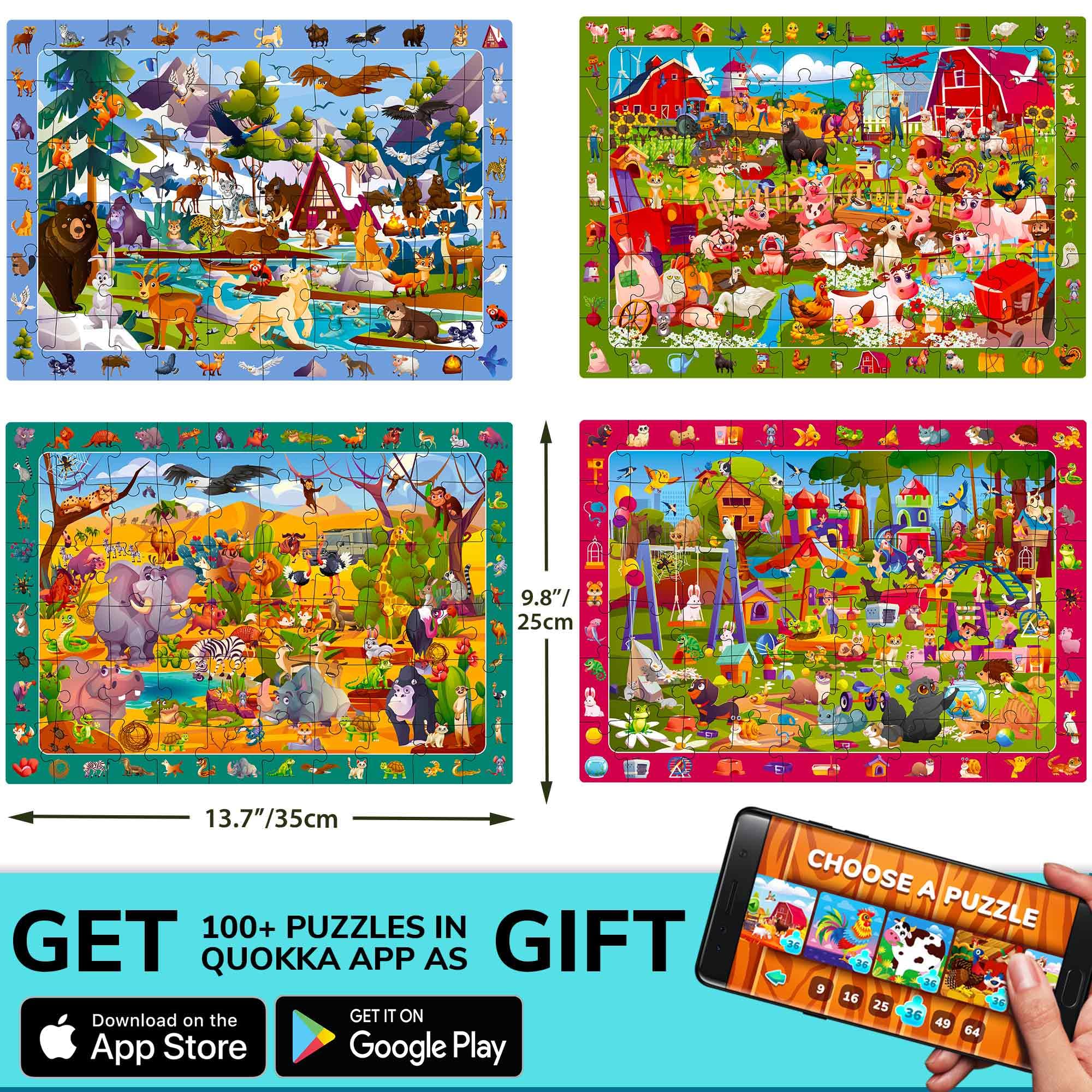 QUOKKA puzzle pets scene targets observation and imaginative storytelling