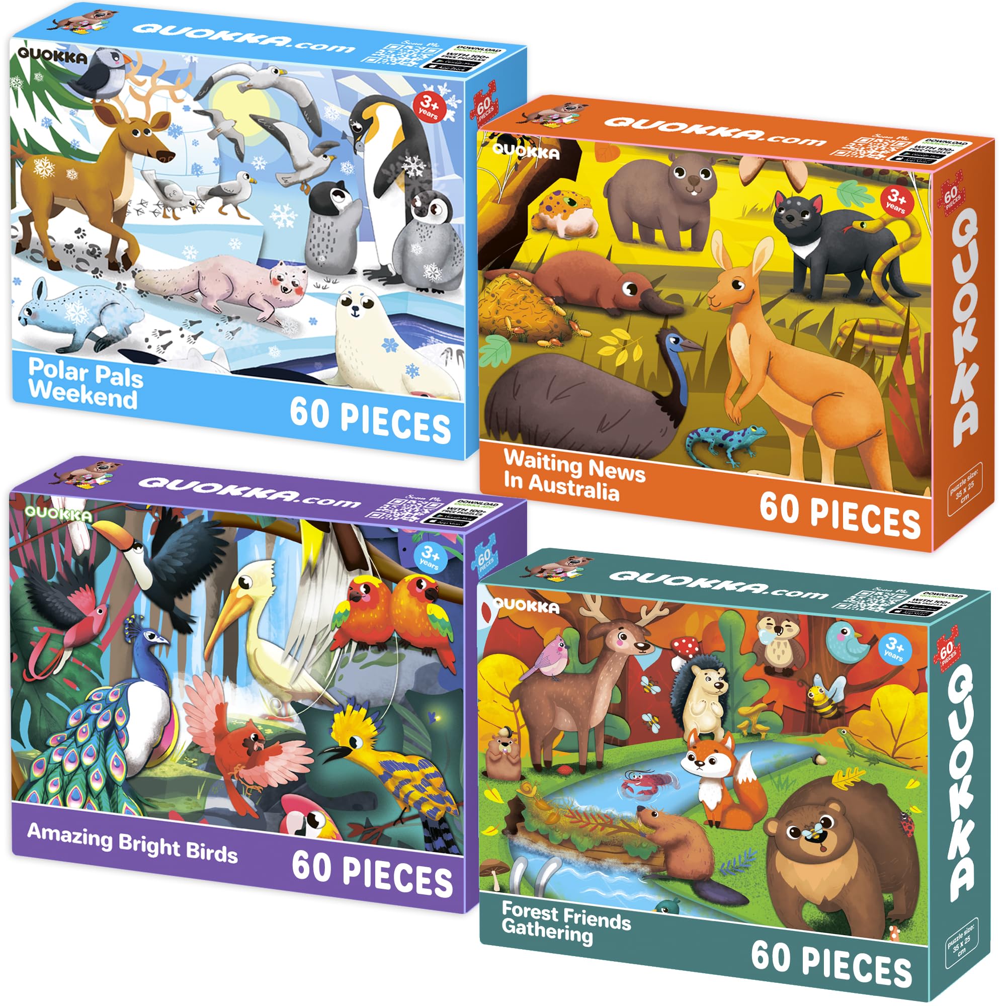 QUOKKA polar puzzle image boosts focus and fine motor skills with a chilly Arctic scene.