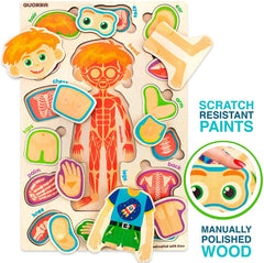 QUOKKA Puzzles offer durable boards with kid-friendly shapes for repeated use