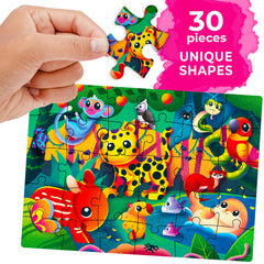 QUOKKA large floor puzzle with storage box keeps play tidy.