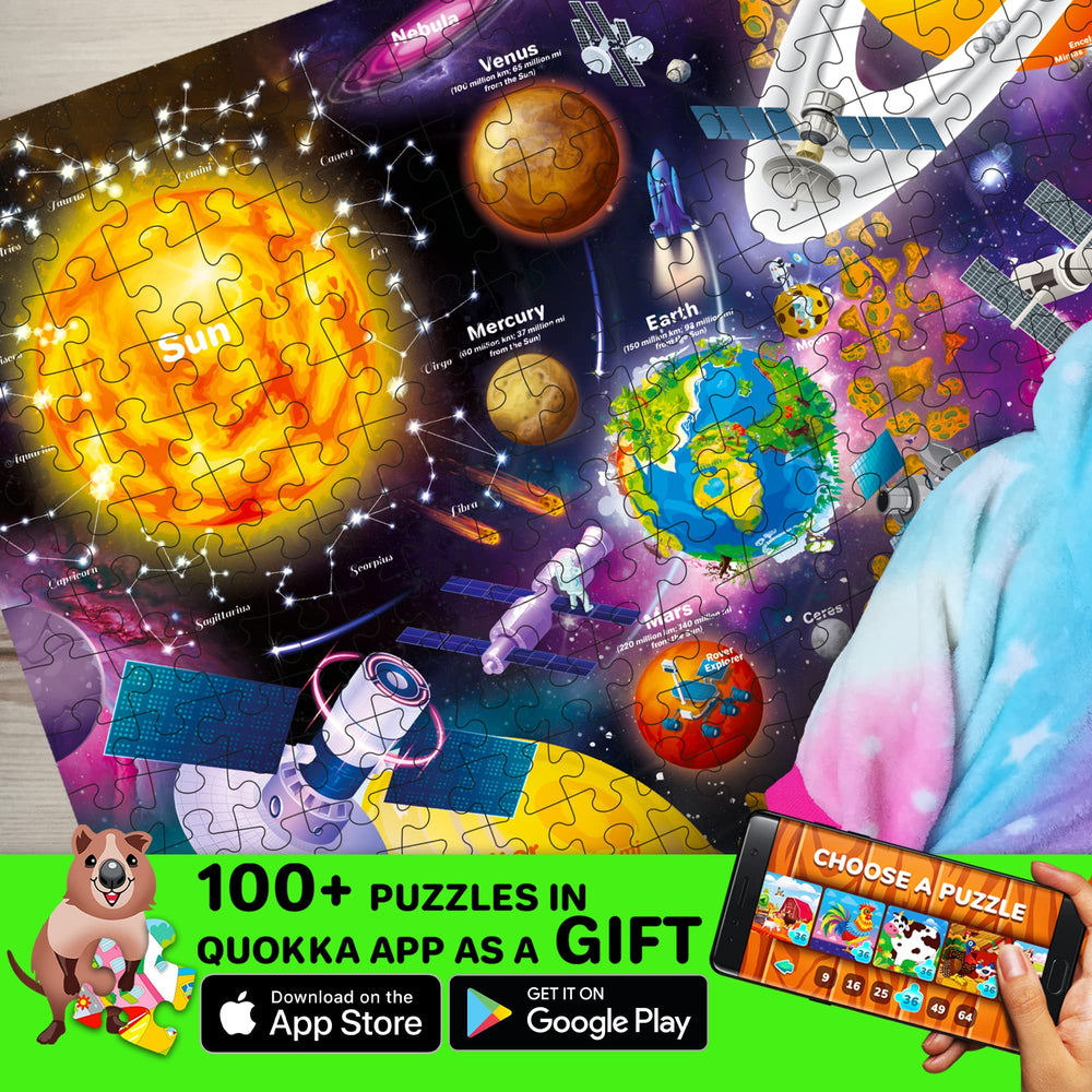 QUOKKA puzzle set features unique piece shapes to boost visual-spatial skills.