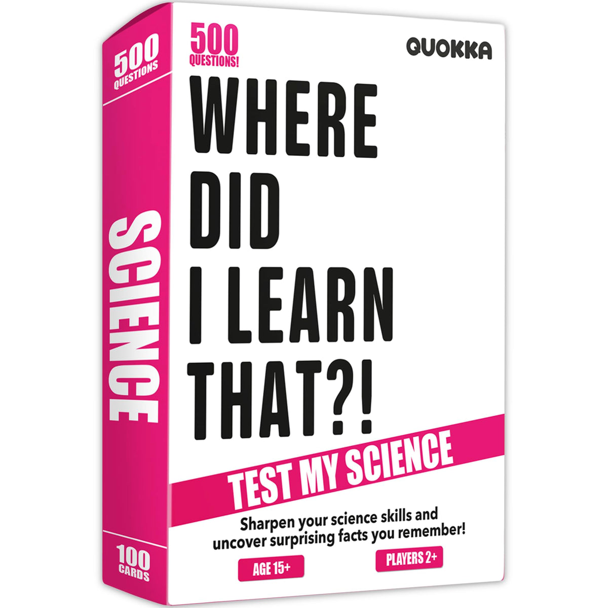 QUOKKA science trivia cards featuring questions for family game nights