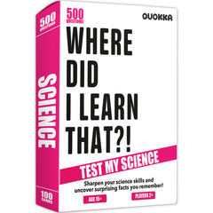 QUOKKA science trivia cards featuring questions for family game nights
