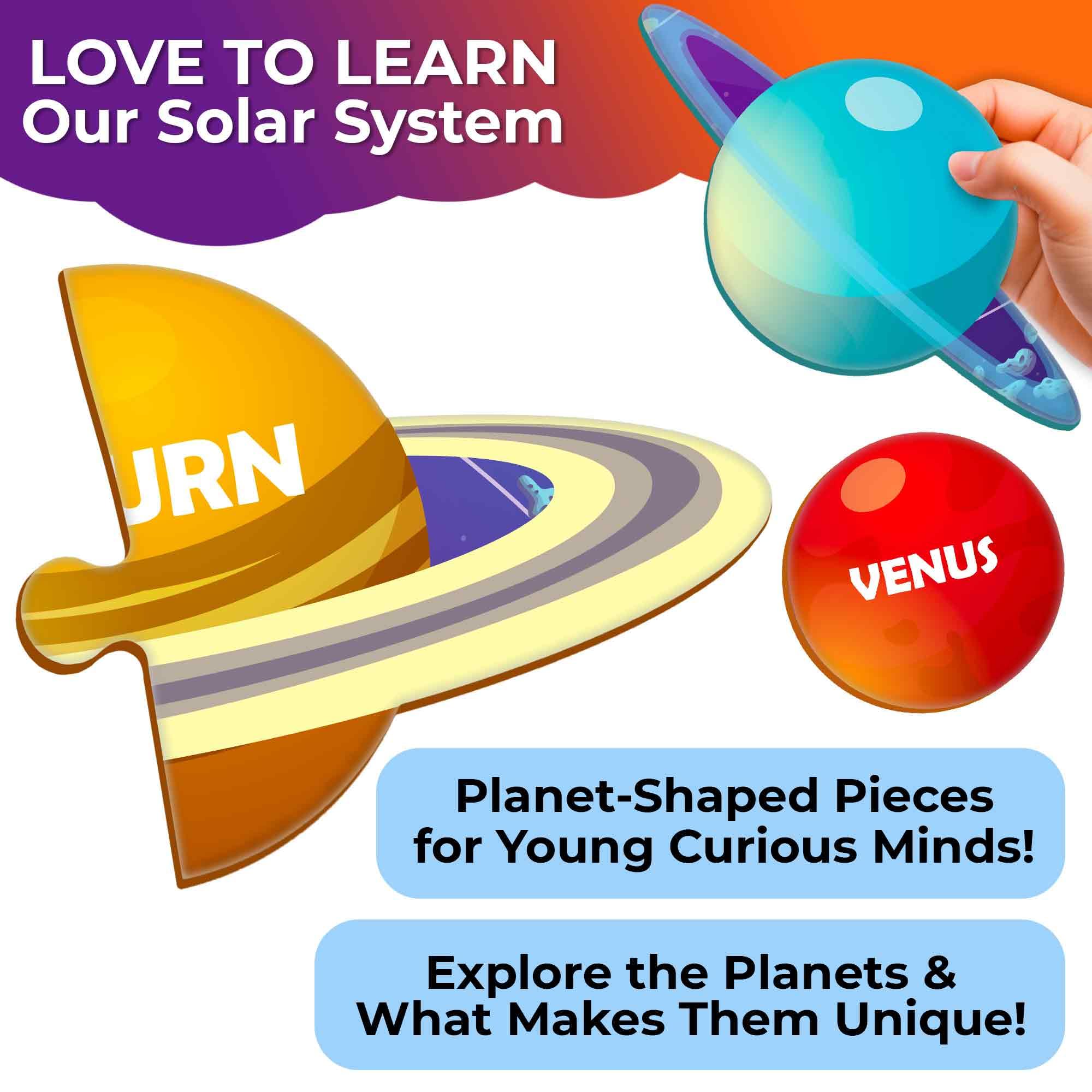 QUOKKA solar system puzzle flashcards front shows space facts for engagement