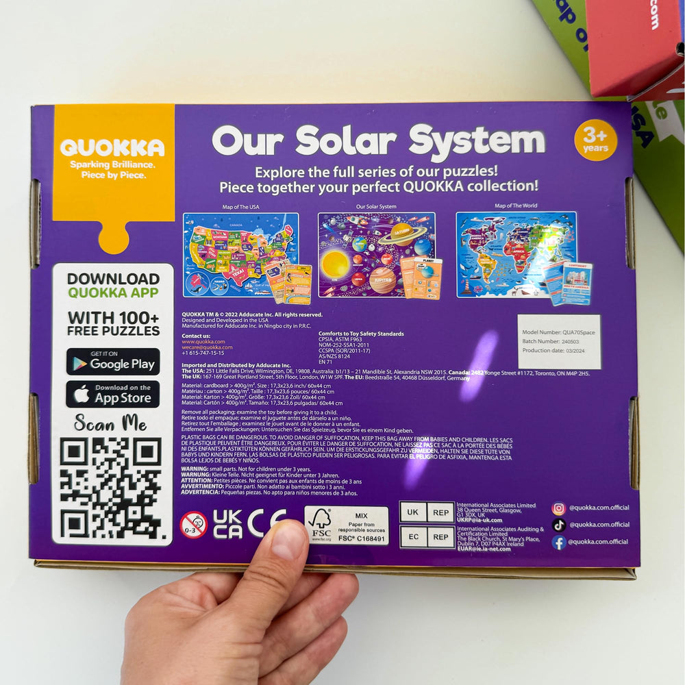 QUOKKA solar system puzzle gift pack ready for family time
