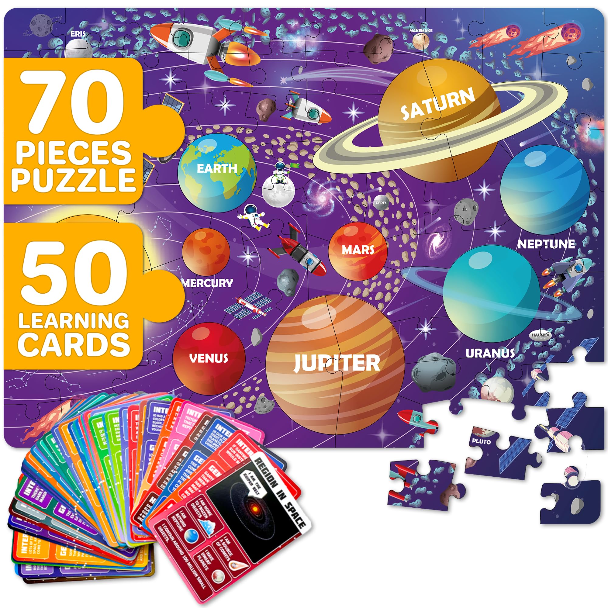 QUOKKA solar system puzzle planet pieces boost spatial reasoning for kids
