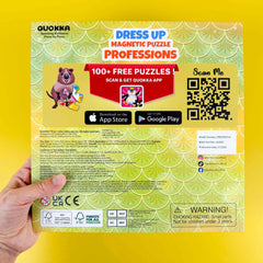 QUOKKA improves fine motor skills through magnetic dress-up activities