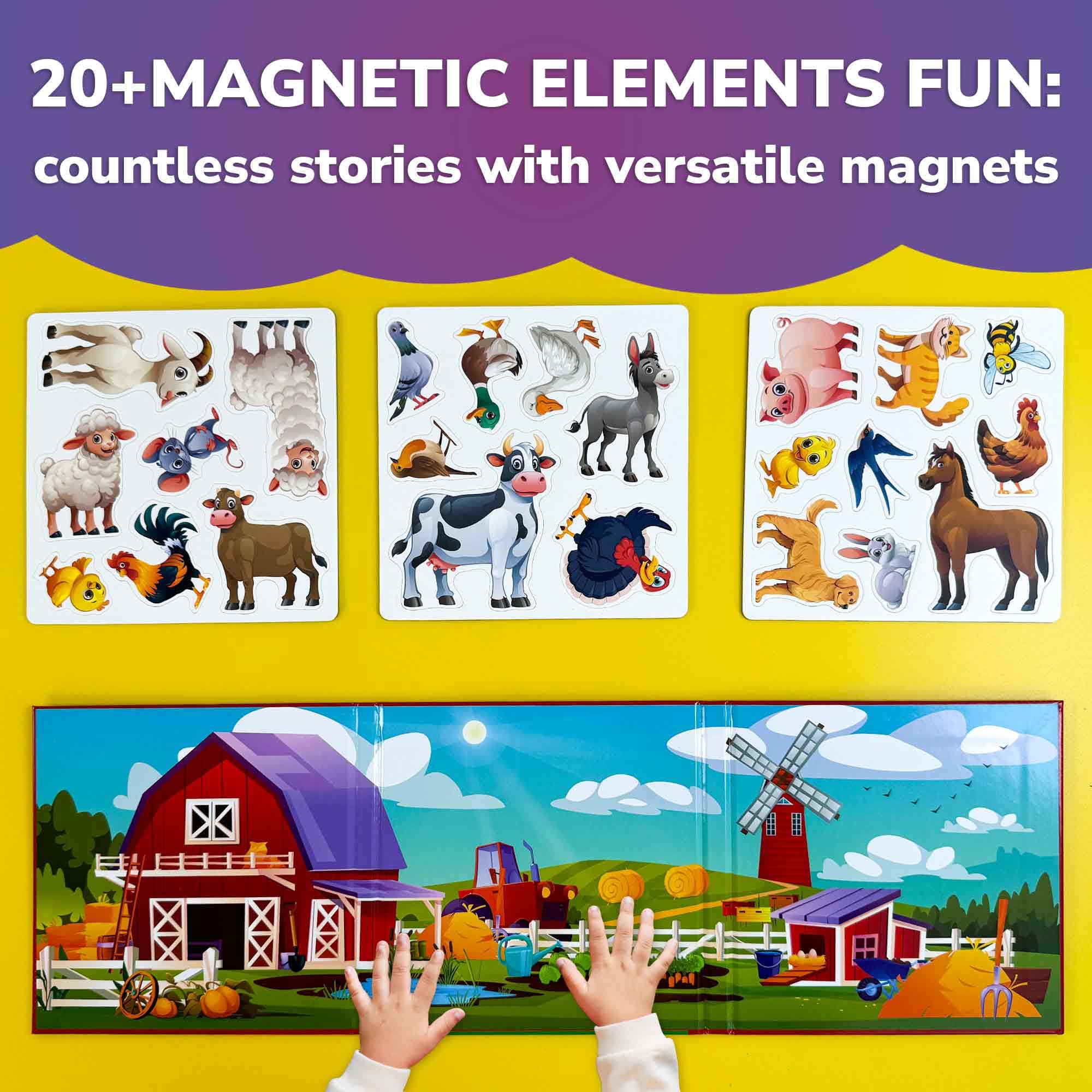 QUOKKA animal magnets colorful array for creative play and fine motor practice