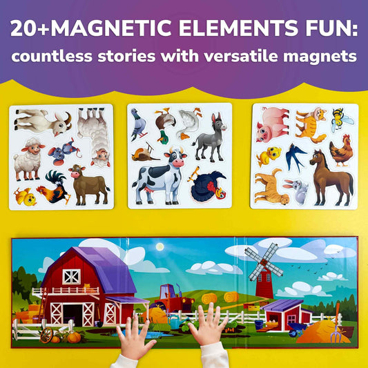QUOKKA animal magnets colorful array for creative play and fine motor practice