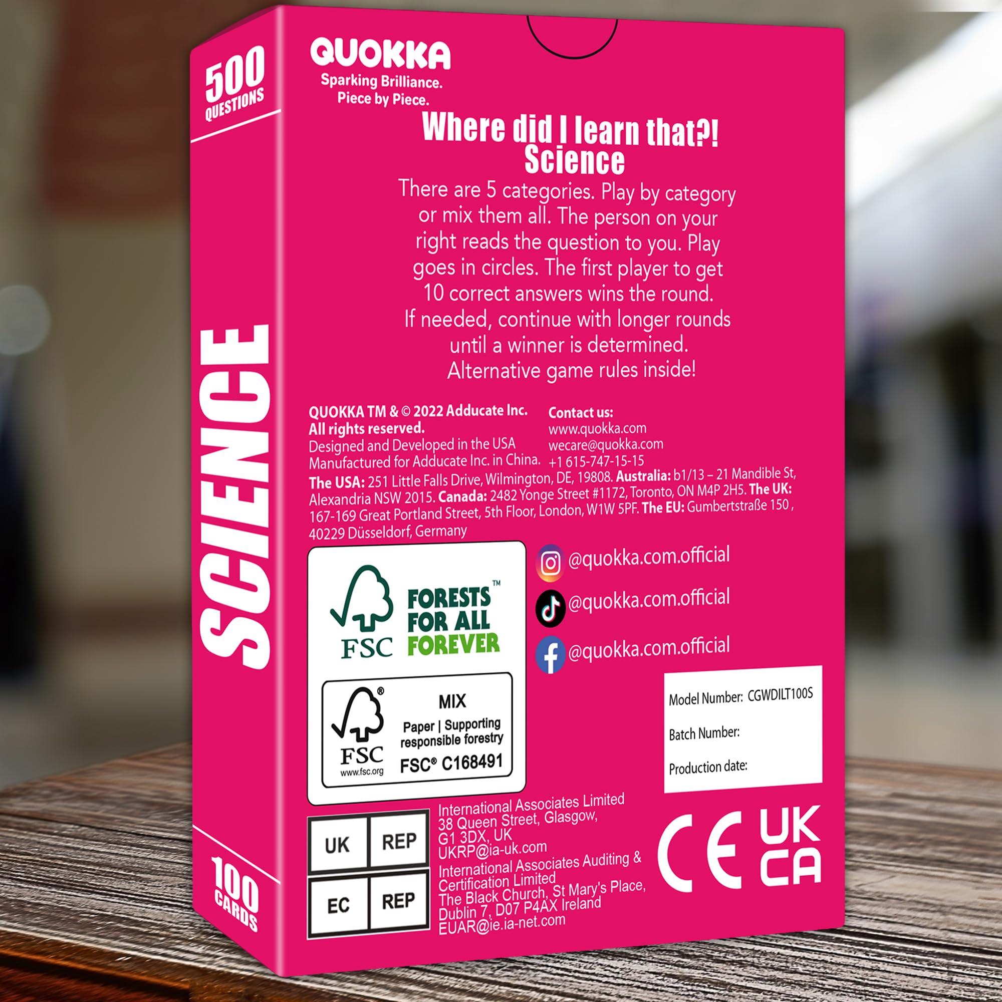 QUOKKA gift-idea for science lovers and curious minds