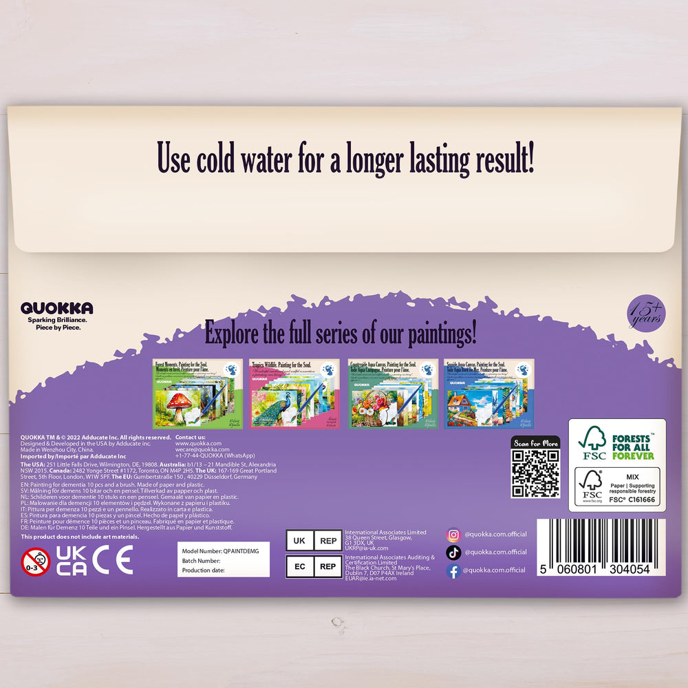 QUOKKA Water Painting activity kit suits home care facilities and caregivers alike