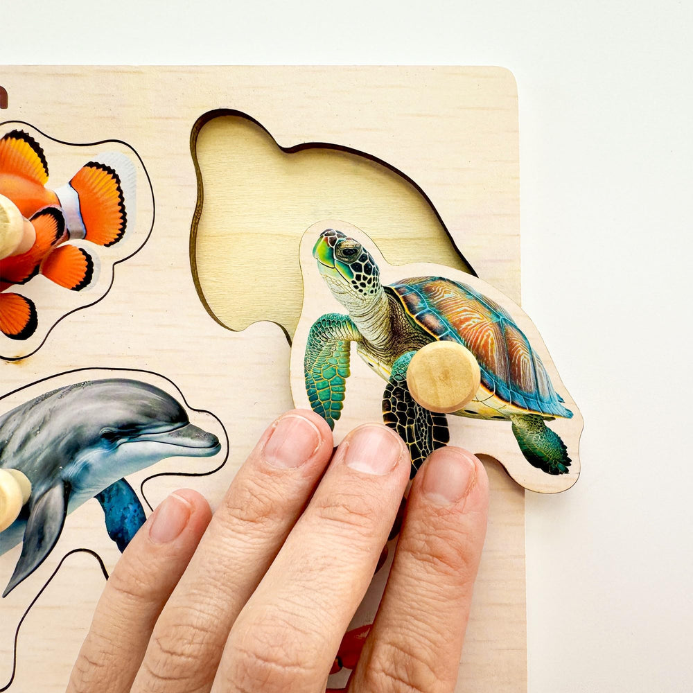 QUOKKA wooden puzzles close-up detail shows durable plywood and vibrant inks