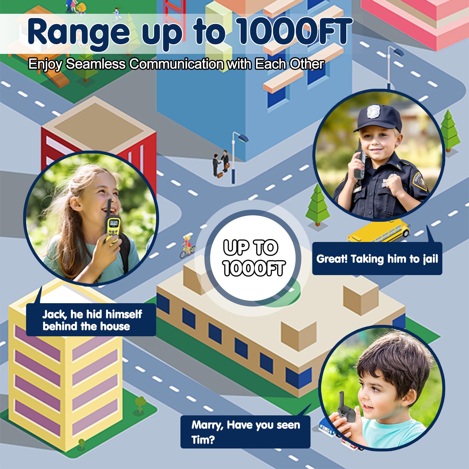 QUOLIX rechargeable walkie talkies with USB-C for easy charging during trips.