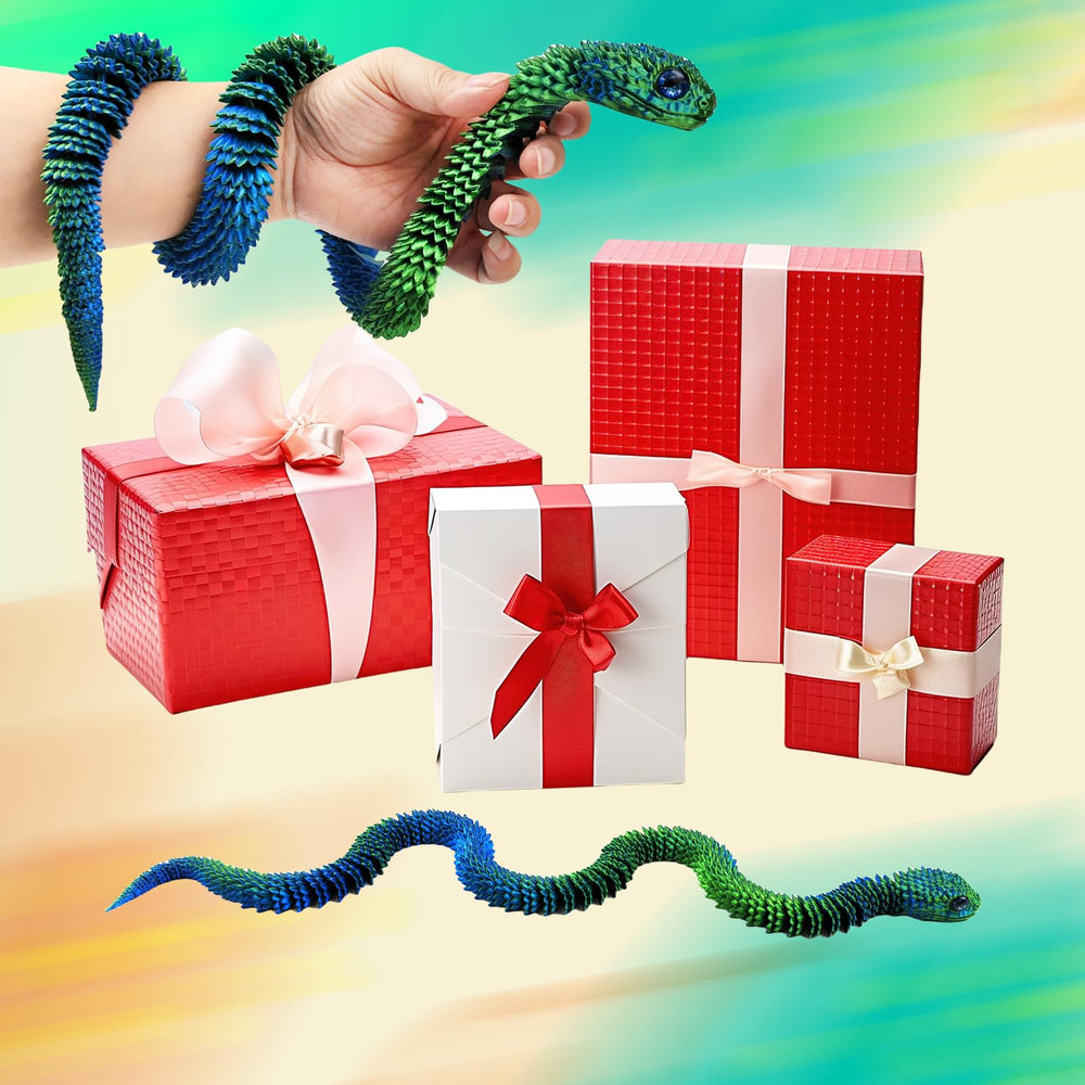 QOUXZ 30-inch snake statue great for Halloween and displays.