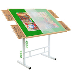 QUTMISAMY puzzle table with drawers for easy piece sorting.