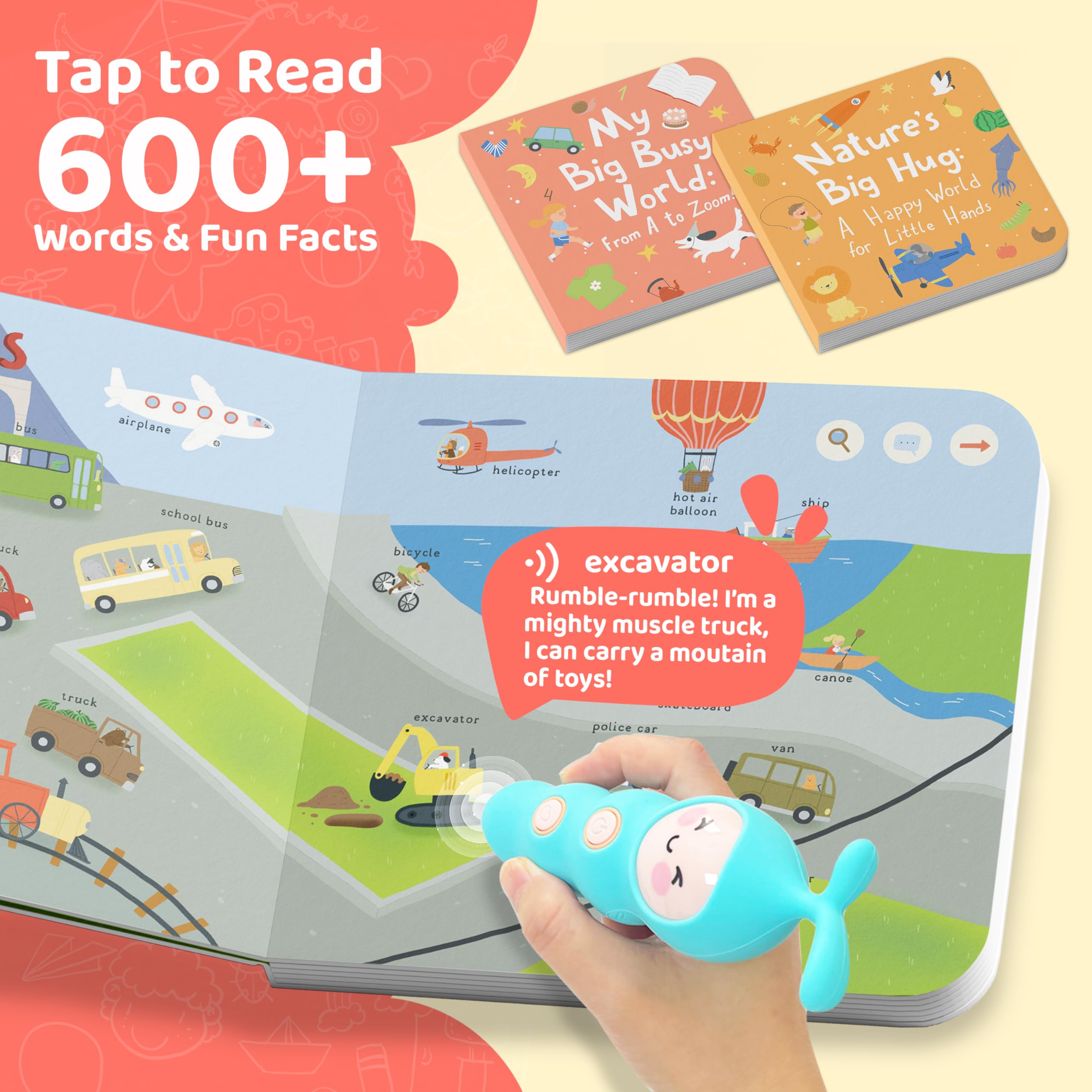 QuTZ general knowledge sound books spread featuring 24 themes and fun facts.