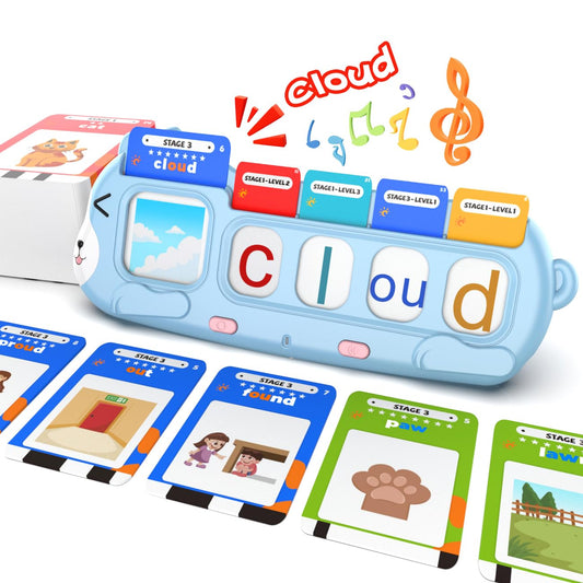 QuTZ phonics flash cards with audio promote early reading practice.