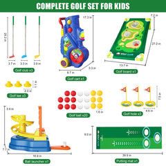 Qutumill three adjustable clubs grow with your child’s grip and swing