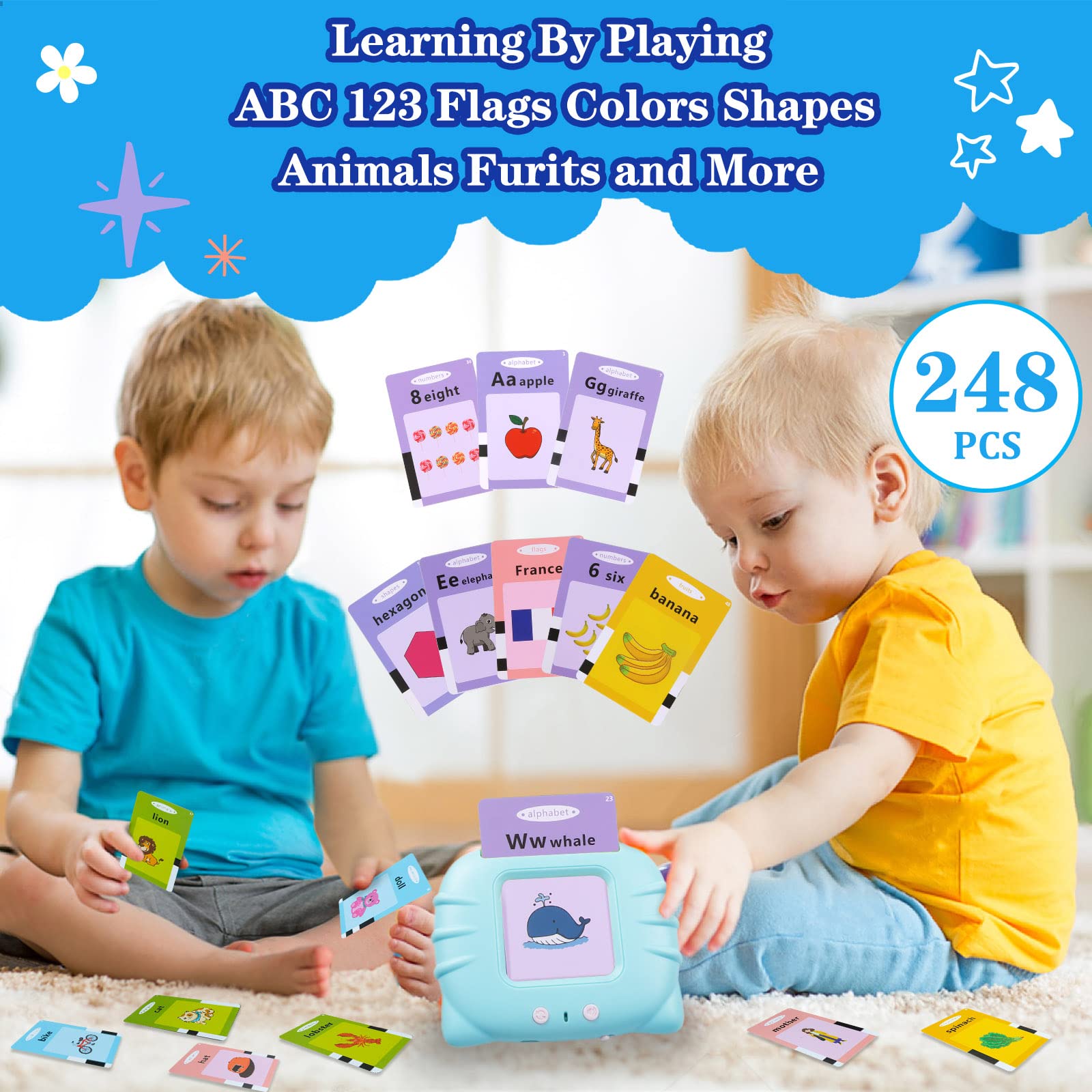 QuTZ ABC Talking Flash Cards storage bag keeps kit organized