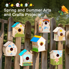 QUYSK birdhouse kit 24-pack ideal for parties, camps, and spring projects.