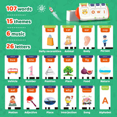 QuTZ Talking Flash Cards feature dual play modes for word and picture practice