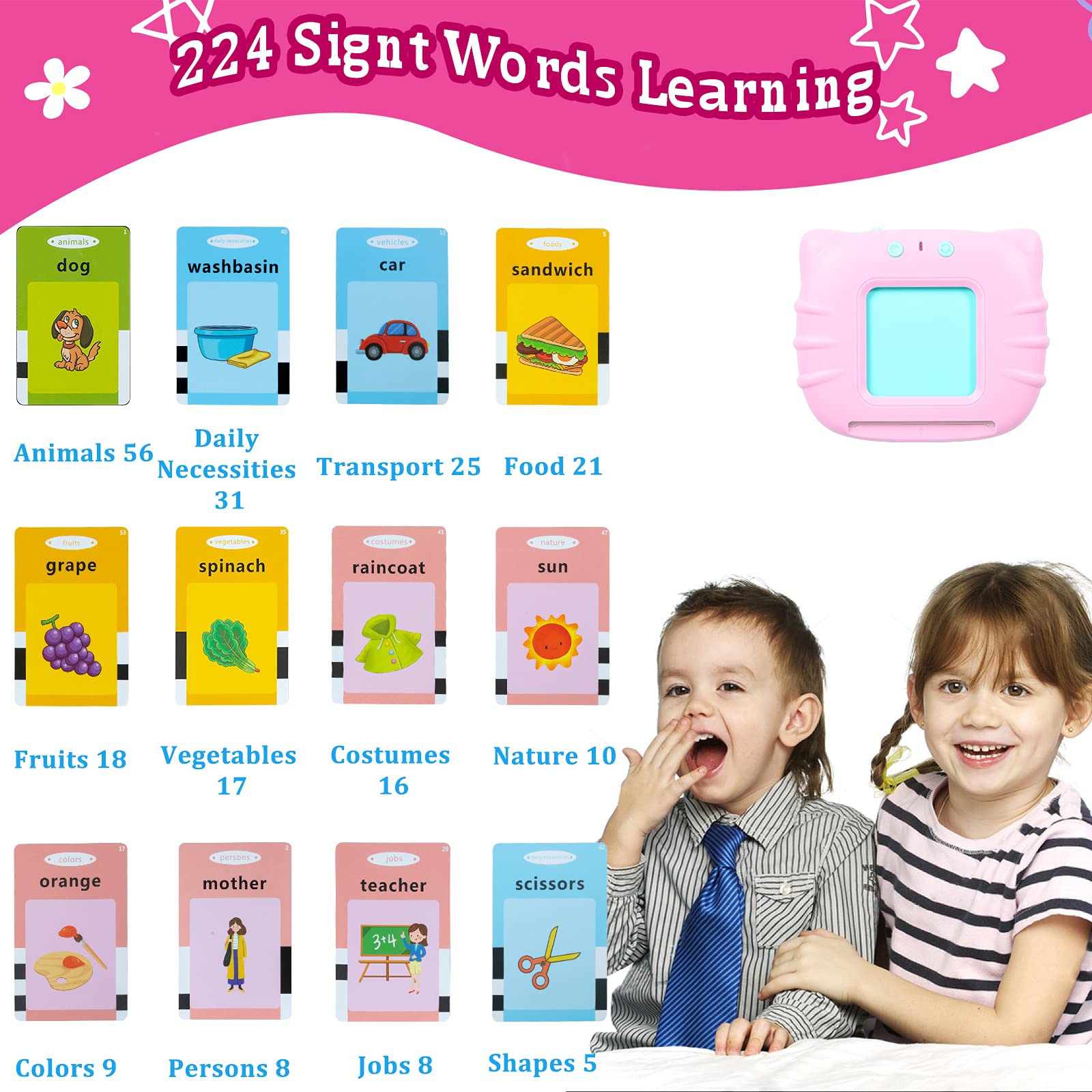 QuTZ animal and transport cards trigger real sounds from the reader.