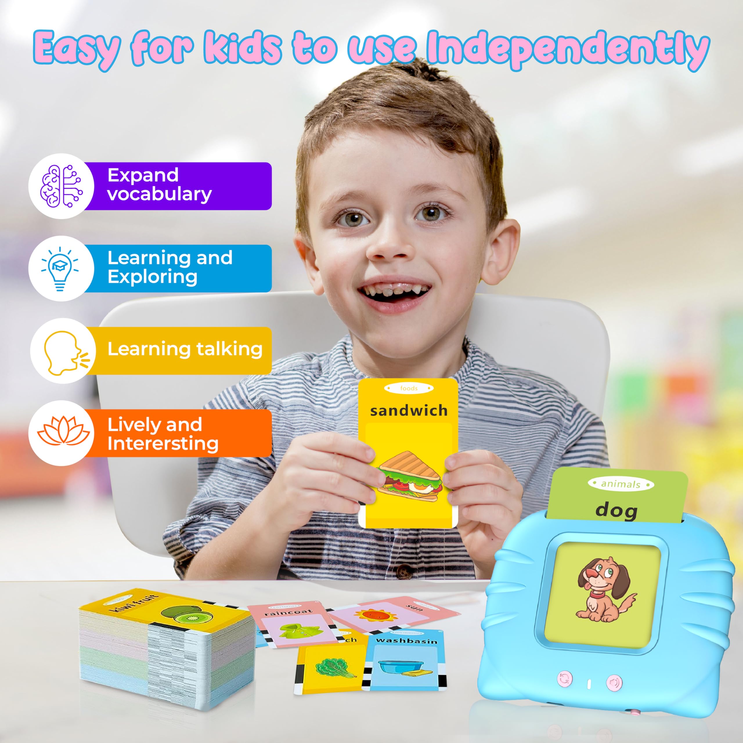 QuZT Volume control supports comfortable learning in various spaces.