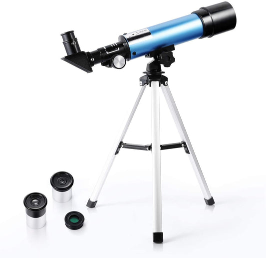 QW telescope beginner kit with tripod for easy setup and steady viewing.