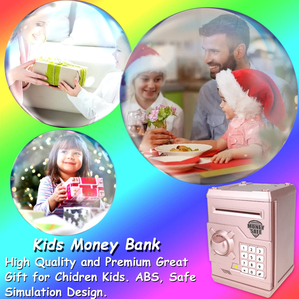 Qwifyu warranty badge and rose gold piggy bank ready for gifting