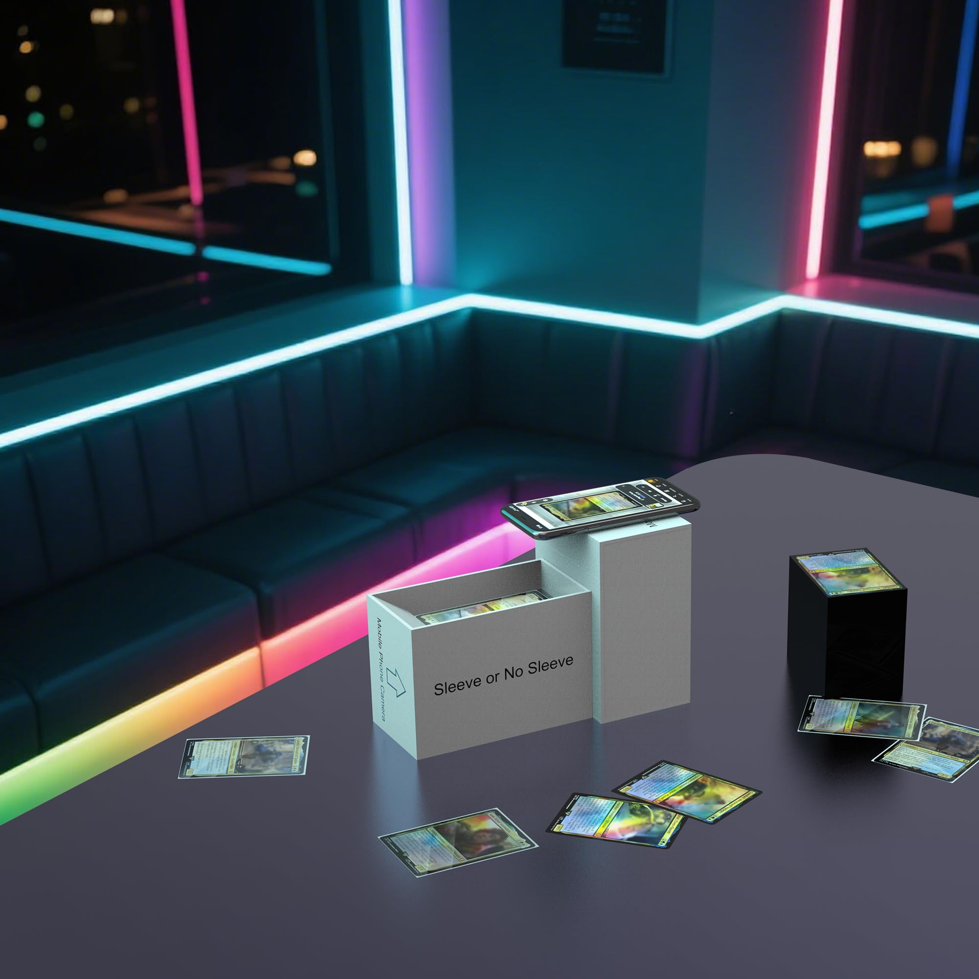QWUIU MTG Card Scanner Stand portable and easy to use.