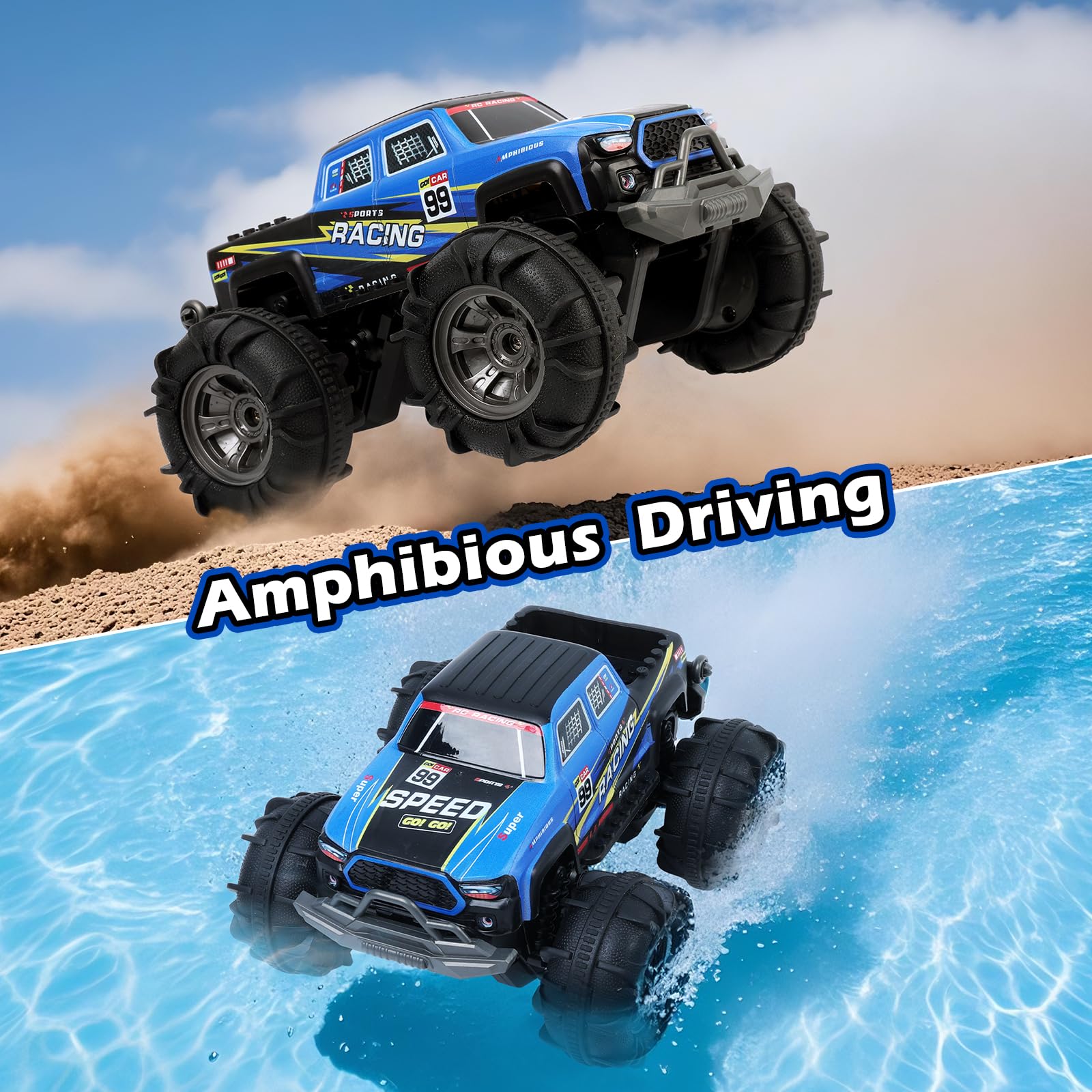 QXHOL gesture RC car with hand-control for versatile play outdoors.