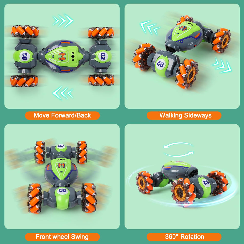 QXHOL 4WD stunt car chassis handles varied terrains