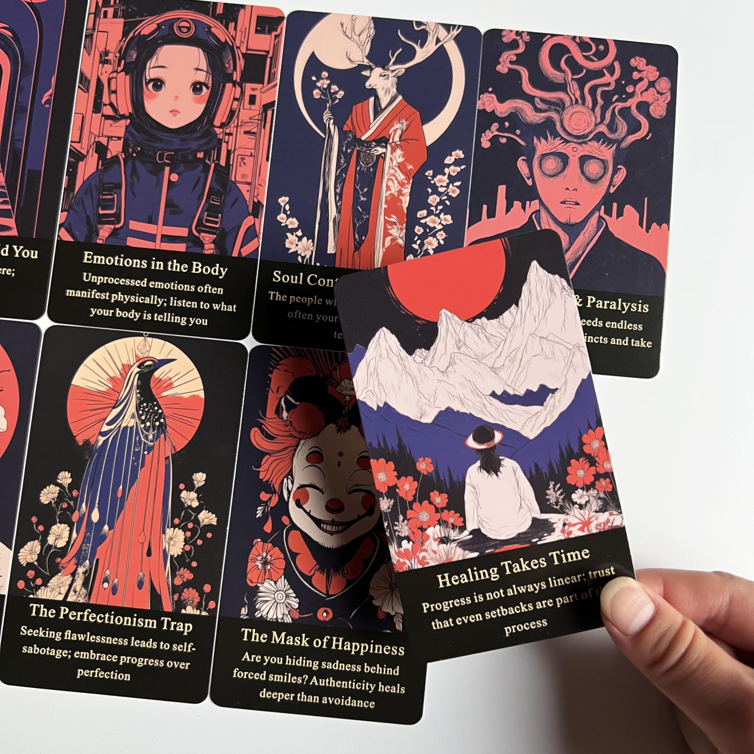 Qymagicz Embracing The Shadow Deck beginner-friendly design supports easy interpretation.