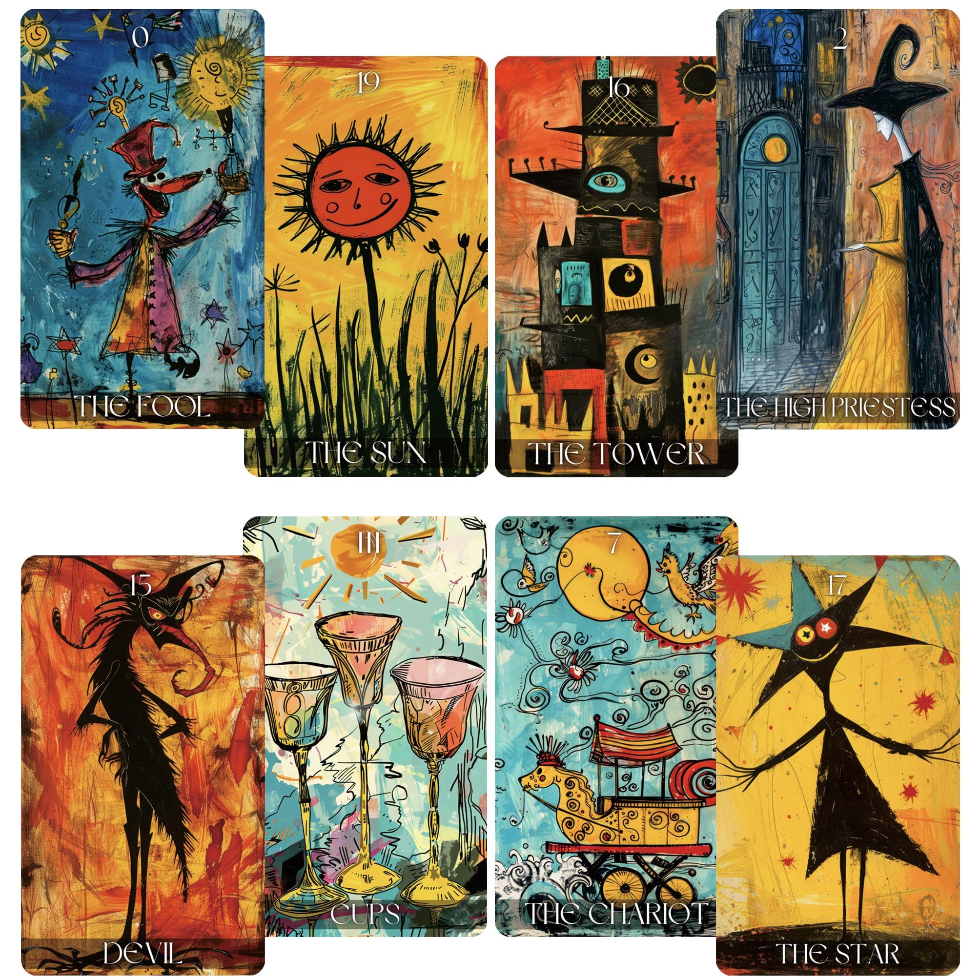 Qymagicz Graffiti Tarot Deck cover featuring vibrant graffiti art for collectors