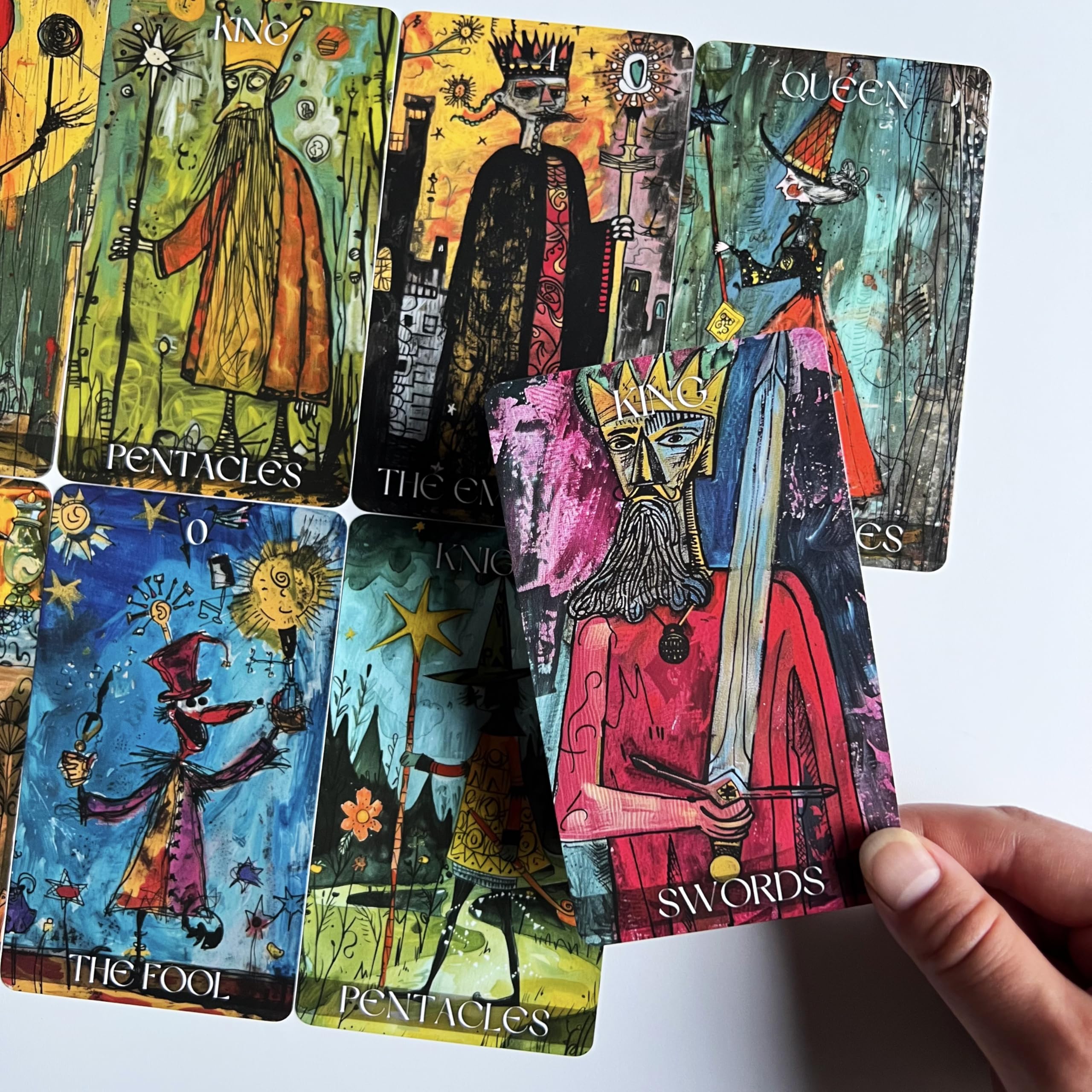 Qymagicz Graffiti Tarot Deck minor arcana cards blend symbolism with street art