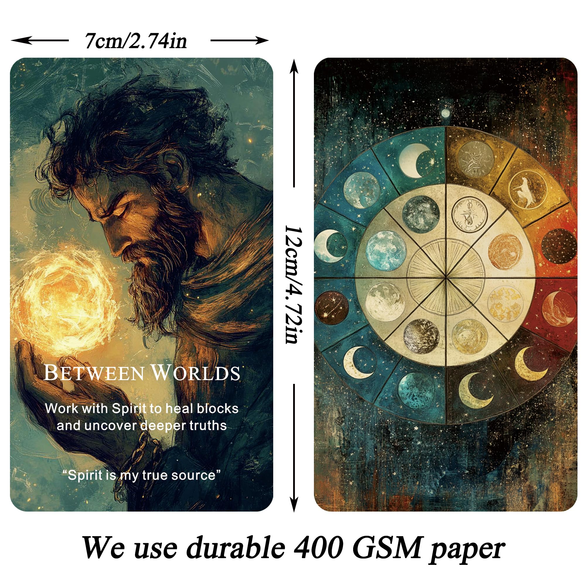 Qymagicz deck fanned, showcasing variety for intuitive readings.